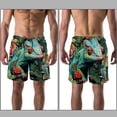 thumbnail image 3 of luoweisi Men's Beach Shorts Quick Dry Swim Trunks with Mesh Lining Chameleon M, 3 of 5