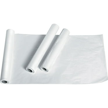 Medline Deluxe Crepe Exam Table Paper, White, 21" X 125' (12 CT)