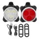 thumbnail image 1 of Faro y luz trasera para bicicleta de montaña, equipo de advertencia para ciclismo, resistente al agua, ligero, con diseño de carcasa completa, 2 uds., 1 of 8