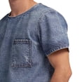thumbnail image 3 of T-Shirt de mezclilla MCHK 8015.Manga Corta, Bolsillo en el Pecho. MCHK T shirt / Camisa, 3 of 4