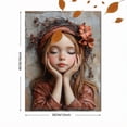 thumbnail image 3 of Qisvanset Framed Canvas Wall Art 12x16 Inch Vintage Psalm Girl Baptism Bible Verse Wall Art, 3 of 5
