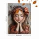 thumbnail image 3 of Qisvanset Framed Canvas Wall Art 12x16 Inch Vintage Psalm Girl Baptism Bible Verse Wall Art, 3 of 5