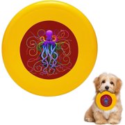 Elegant Colored Elegant Octopus Round Dog Flying Disc Toys for Training Sport Food Bowl