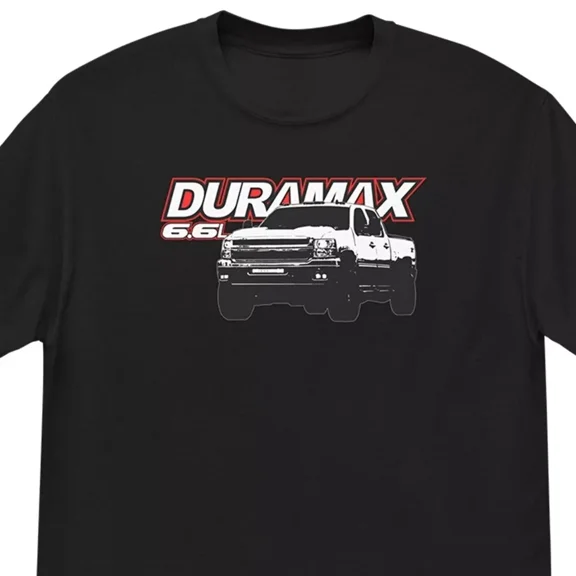 Reprint Rare VINTAGE 6.6 Duramax Diesel Truck T-Shirt, Mens Silverado Shirt