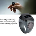 thumbnail image 4 of Smart  Ring Step Counter  5.1 0.49Inch Screen Smart Finger Ring with Charging Case Support APP Graphite Color, 4 of 7
