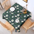 thumbnail image 5 of 42x42 Inch Waterproof Square Tablecloth, Thickened Polyester Table Cover for Dining & Parties, Floral Print, 5 of 6