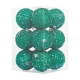 thumbnail image 2 of YingYouFu Glitter Ornaments, 12-Pack 8Cm Christmas Balls, Shiny Tree Decorations, Party Hanging s, Sparkling Holiday Display, Green, 2 of 6