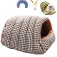 thumbnail image 1 of Cozy Monster Cat Bed, Niopets Cave Style Pet Bed Non-Slip Removable Washable, Fleece Soft Cat Sleeping Bag Tent with Removable Cushion Indoor (Gray B, Medium), 1 of 7