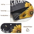 thumbnail image 6 of Area Rugs for Living Room Bedroom, Black Sunflowers 4'x6' Rug Washable Carpet Runner Indoor Outdoor, Vintage Garden Floral Bees Farmhouse Non Slip Accent Floor Mats Rug for Kitchen, Office, 6 of 8