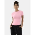 thumbnail image 2 of No Boundaries Cotton Stretch Jersey T-Shirt Bodysuit, Women’s XS-3XL, 2 of 5