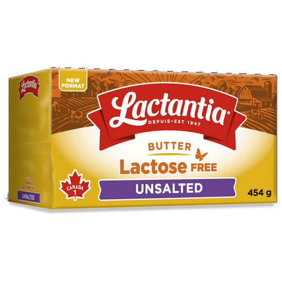 Lactantia Lactose Free Unsalted Butter, 454g