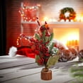 thumbnail image 4 of 2x Decoraciones navideñas para Decoraciones de año de nuevo Artesanías para el escritorio de la d Gloria Decoraciones de mesa, 4 of 9