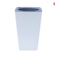 thumbnail image 3 of CAROOTU Brick Pattern Flowerpot Imitation Metal Plastic Flower Pot Square And Tall Type For Gardening Potted, 3 of 7