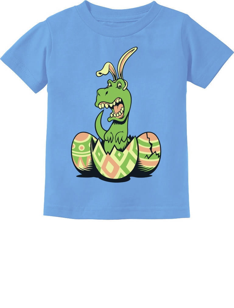 Tstars Boys Unisex Easter Holiday Shirts T Rex Bunny Egg Kids Happy