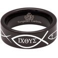 thumbnail image 5 of Ichthys Tungsten Carbide Ring, 5 of 9