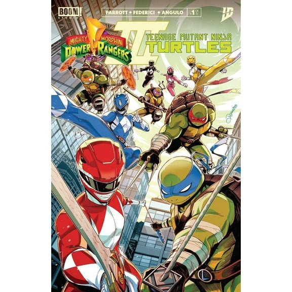 Mighty Morphin Power Rangers/ Teenage Mutant Ninja Turtles III #1A VF ; Boom! Comic Book