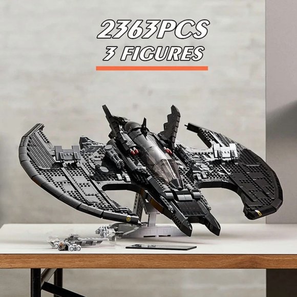 2363 Pcs1989 Série Batwing Fighter Blocs de Construction 76161 Jouets Assemblés pour Garçons Enfants, 2363 Pcs
