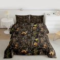 thumbnail image 2 of Homewish Autumn Leaves Bedding Comforter Set,Rustic Plant Tree Twin Comforter Sets,Natural Botanical Bedding Set For Kids,Microfiber Bedroom Decor Reversible,2 Pieces, 2 of 8