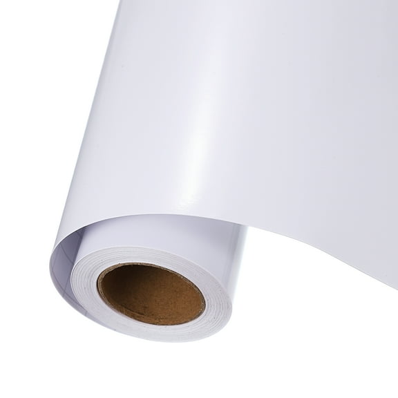 Uxcell White Permanent Vinyl, 10 Inch x 14ft Adhesive Vinyl Roll for Decal Cutting, Signs, Scrapbooking, DIY Craft, Home Decoration
