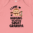 thumbnail image 4 of Inktastic Monkey I Love Hanging out with My Great Grandpa Boys or Girls Baby Bodysuit, 4 of 5