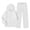 White, variant on Girls Sweatsuit Fall Winter Kid Zip Up Hoodie And Sweatpants Set 5-14 Years
