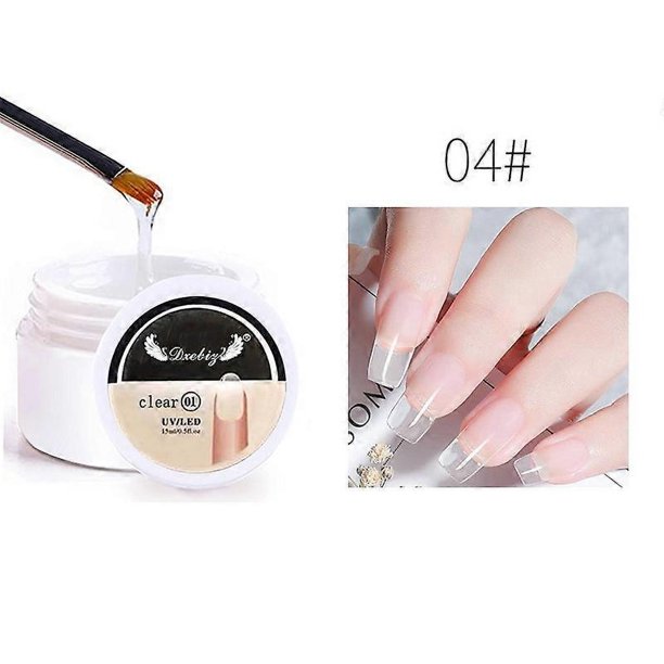 15ml Canned Nails Extension Gel Base Coat Gel Polish UV French Clear Manicure Soak