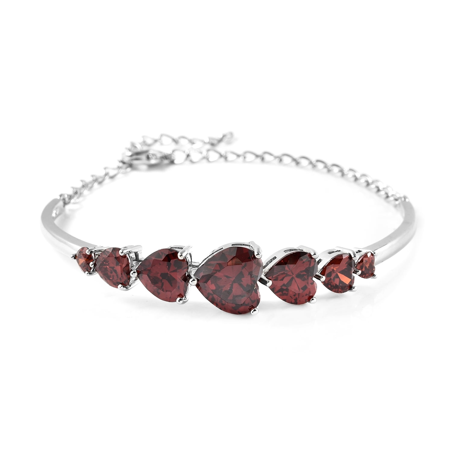 925 Silver Plated Natural Red Fire GARNET ART Bracelet 8 Inch Eye-Catching ! 925 Silver Plated Natural Red Fire GARNET ART Bracelet 8 Inch Eye-Catching !