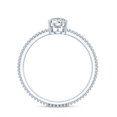 thumbnail image 2 of Rosec Jewels Certified Lab Grown Diamond Solitaire Engagement Ring - EF-VS Quality, 14K White Gold, US 11.50, 2 of 8