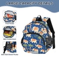 thumbnail image 4 of ALAZA Cute Elephants Palm Trees Mini Backpack School Bookbag Age 3-7 Medium, 4 of 7