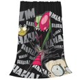 thumbnail image 3 of Invader Zim Animation Flannel Blanket Ultra-Soft Micro Fleece Throw Blanket For Bed Sofa Couch Car Office Unisex Adult Fuzzy Bed Blanket Cozy Kids Throw Blanket 40"x30", 3 of 8