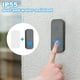 thumbnail image 4 of Timbre inalámbrico portátil e impermeable, alcance de 300 m, IP55, para puerta de entrada exterior, con receptor enchufable., 4 of 5