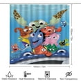 thumbnail image 2 of Finding Nemo 4 Piece Shower Curtain Set with Non-Slip Rugs, Toilet Lid Cover and Bath Mat, Cartoon Bathroom Decor Waterproof Shower Curtain with 12 Hooks, 72 x 72inch, 2 of 8