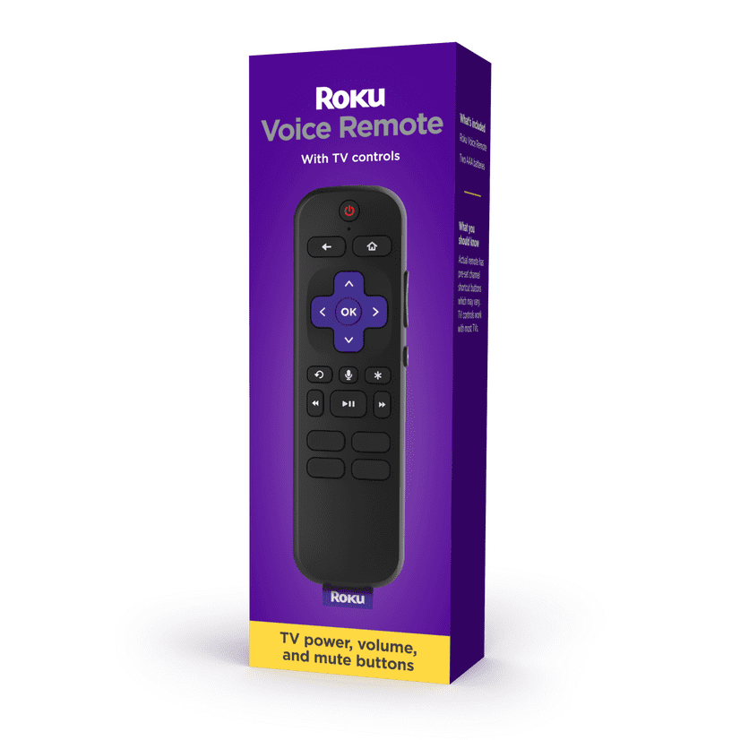 Roku Voice Remote Official For Roku Players And Roku Tvs Walmart Com