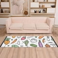 thumbnail image 2 of Yayeee Runner Rug for Bedroom 2'x6' Machine Washable Hallway Non Slip Mat, Purple Vegetables Pattern, 2 of 8