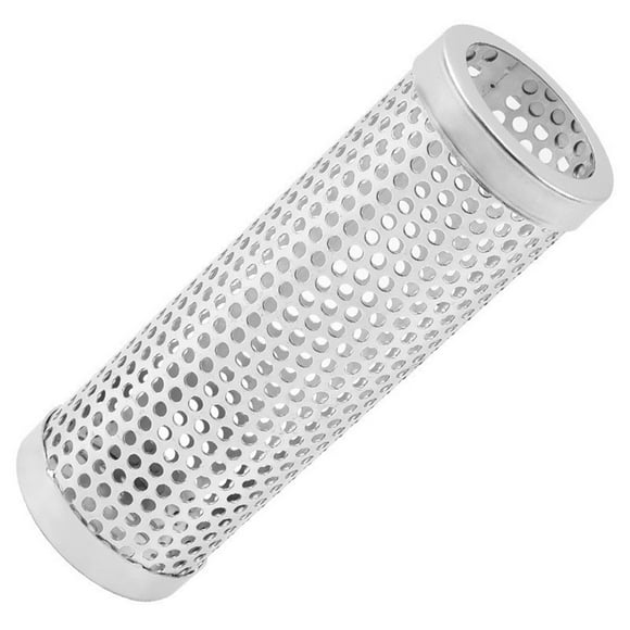 VONKY Stainless Steel BBQ Tube Grill Outdoor Camping Campfire Picnic Traveling Barbecue Fishing Kitchen Meat Beef Tool Round 6 inch
