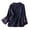 516_Navy, variant on Long Sleeve Shirts for Women Chinese Traditional Suit Blouse Embroidery Cotton Linen Bell Frog Button Tops Cheongsam Linen Tops Blue
