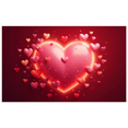 thumbnail image 1 of Red Roses Flower Vase Backdrop Photo Booth Background Romantic Hanging Hearts Wedding Photography Banner Valentines Celebrations Decor Event, 1 of 4