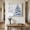 Blue, variant on Ships Next Day Canvas Wall Art 10"x10", Christmas Tree Wood Framed Canvas Print Painting, Blue Tree Xmas Snowflake Winter Ready to Hang Small Picture Wall Decor for Home Kitchen Nursery Office
