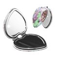 thumbnail image 1 of Pofeuu Moriah Elizabeth for Portable Pocket Makeup Mirror PU Cover Compact Travel Mirror with Normal and Magnifying Double Sided Glass-Round Shape-Heart Shape, 1 of 9