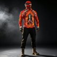 thumbnail image 7 of Men's Workout Fishing Hoodies Shirts with Face Mask 3d Skull UV Sun Protection Shirts UPF Rash Guard Long Sleeve Hoodie, 7 of 7