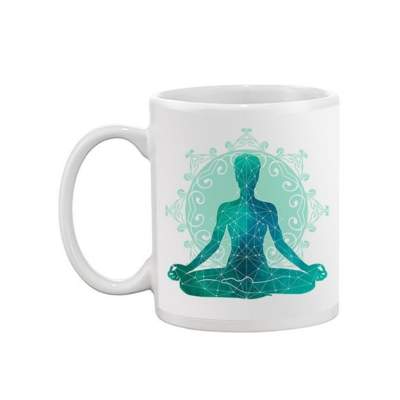 Yoga Silhouette Mug Unisex's -Image by Shutterstock