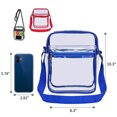 thumbnail image 3 of Qarigey Bolso de hombro de PVC Bolso de almacenamiento cruzado impermeable Doble cremallera Estuche de viaje informal Gran capacidad Hombres Type2 NO2, 3 of 6