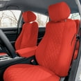 thumbnail image 3 of For 2018-2022 Honda Accord Sport | Sport SE | EX | EX-L | Touring FH Group Waterproof PU Leather Custom Fit Car Seat Covers Front Set - Solid Red, 3 of 7