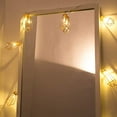 thumbnail image 7 of Copper Geometric LED Fairy Lights - Powered | LEDs Warm White | Rose Gold Pyramid Shape, 7 of 7