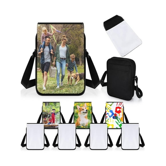 5 Pcs Sublimation Blanks Larger Capacity Shoulder Bag Sublimation 15inch Shoulder Bag Crossbody Bag DIY Heat Transfer Print Sublimation Bags