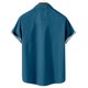 thumbnail image 5 of Hombres Casual Botones Playa Sin posicionamiento Estampado Turndown Camisa de manga corta Blusa Pompotops  oipoqjl46235, 5 of 7