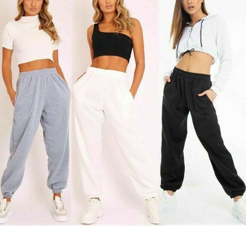 crop top and loose pants