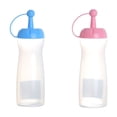 thumbnail image 4 of 2pcs Reusable Plastic Squeeze Bottle Portable Condiment Dispenser Salad Sauce Ketchup Honey Containers for Luncheon Kitchen Picnics (Assorted Color), 4 of 8