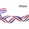 thumbnail image 2 of 50m Gift Ribbon For Crafting And Packaging Bow Ribbon Decorative Ribbon Fabric Ribbon Birthday Gift Packaging For Baptism Wedding Christmas Red White, 2 of 5