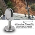 thumbnail image 2 of 4 Pcs Glass 304 Glass Bracket Adjustable Glass Clip 8mm Glass Shelf Holder Glass Panels With 40mm R, 2 of 5